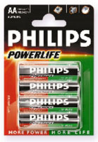 Philips LR6-P4 AA Alkaline Battery (LR6-P4/01B)